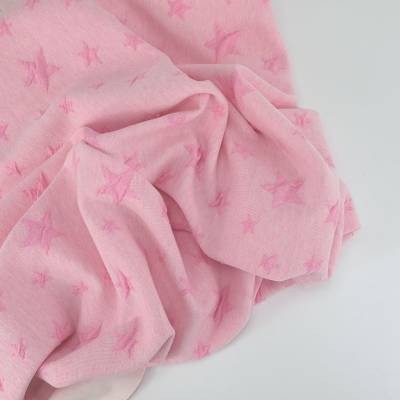 Остаток трикотаж 3D "Розовые звёзды", 3,60 м