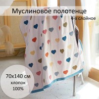 Полотенце из муслина, арт. 70х140-р12-1